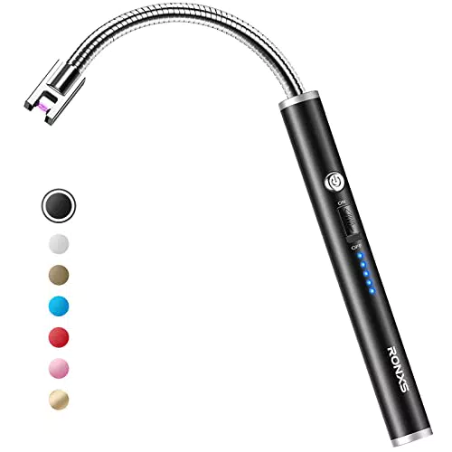 RONXS Accendino Elettrico ad Arco con Display a LED e Interruttore di Sicurezza