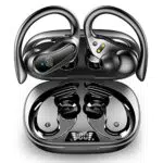 Rulefiss Cuffie Bluetooth Sport Auricolari Bluetooth 5.3 con Mic 42 Ore Cuffie Wireless con Doppio Display LED