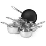Russell Hobbs BW06572 Classic 5 pezzi pentole - padelle da 16/18/20 cm con coperchi
