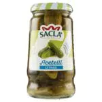 Saclà, Acetelli, Cetrioli All'Aceto di Vino, Ideali per Aperitivo