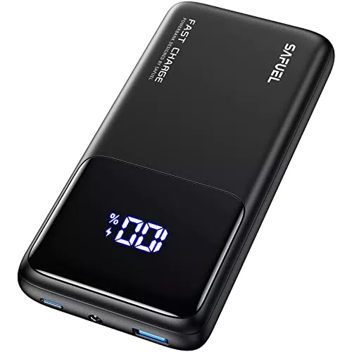 SAFUEL Power Bank 15000mAh, 45W Caricatore Portatile PD3.0 QC4.0