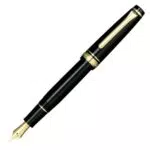 Sailor Fountain Pen Professional Gear Slim Gold Medium Black 11-1221-420