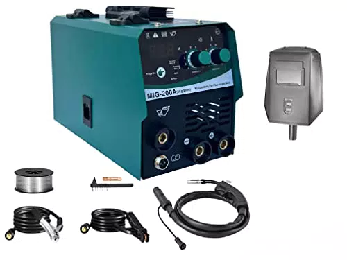 Saldatrice a Filo Continuo con Display Digitale Portatile Multifunzione e Include torcia e filo animato da 0.8mm