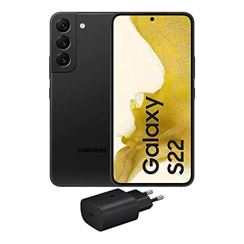 Samsung Galaxy S22 5G Smartphone Android, Caricatore incluso, nero, 2022 [Versione Italiana]