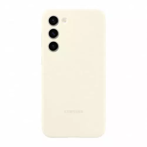 Samsung Silicone Cover custodia morbida per Galaxy S23+, Crema