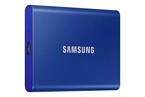 Samsung T7 Portable SSD - 1 TB - USB 3.2 Gen.2 External SSD Indigo Blue