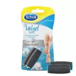 Scholl Velvet Soft, 2 Ricambi con Cristalli di Diamante per il Roll Professionale per Pedicure