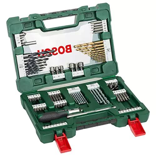 Bosch Set da 91 Pezzi di punte e bit V-Line in titanio