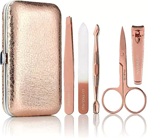 Set Professionale per Manicure e Pedicure Oro Rosa