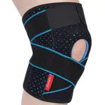 SIVITICK Tutore Ginocchio con Stabilizzatori Laterali Ginocchiera Ortopedica Rotulea Regolabile Supporto Sportiva Neoprene per Legamenti Rotula Menisco Fascia Ginocchio 1 Pezzo