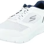 Skechers 216480, Sneaker da Uomo, Tessuto Bianco, 45