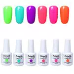 kit di Smalto Semipermanente per Unghie in Gel UV LED 6 pezzi