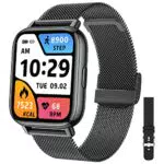 Smartwatch Orologio Fitness Donna Uomo: IP68 Impermeabile Digitale Smart Watch Cardiofrequenzimetro Da Polso Contapassi Calorie Acciaio Sportivo Full Touch 1,69 Pollici Activity Tracker Android ios