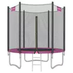 SONGMICS Trampolino da 183 cm, Trampolini Elastico 6 Piedi con Rete di Recinto