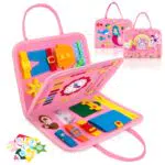 SPLAKS Busy Board per Bambini, 3 Strati Giochi Montessori