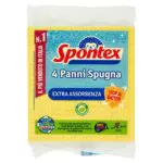 Spontex Panni Spugna, Colori Assortiti, 4 Pezzi