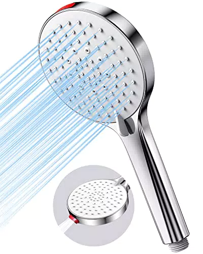 SREWOHS Soffione doccia a risparmio idrico con 5 modalità di getto