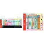 Stabilo Evidenziatore BOSS ORIGINAL Pastel Desk-Set 15 Evidenziatori Pastel & Pastel Collection Set  Confezione mista 13 pezzi: 6 swing cool pastel