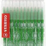 Stabilo Power  Ricarica Schoolpack di 12 pennarelli, punta media verde