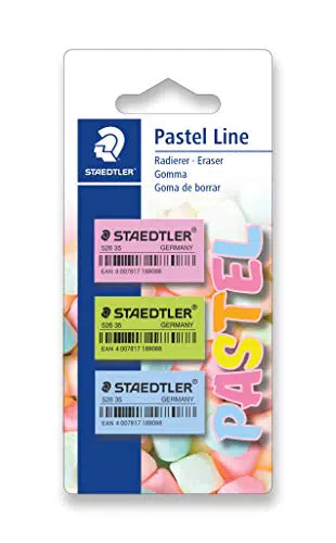 Staedtler 52635PBK3 Gomma da cancellare in colori pastello