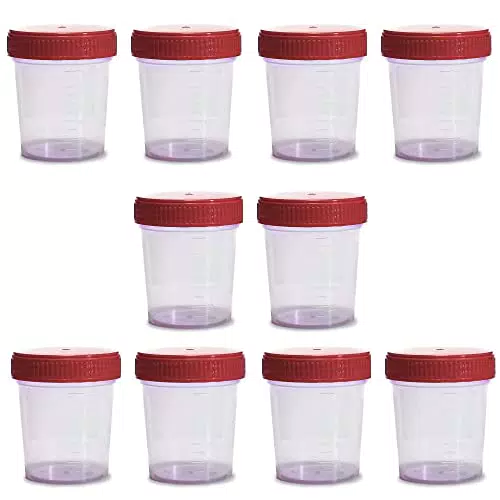 SUMEDTEC Confezione da 10 contenitori sterili per analisi delle urine,120 ml