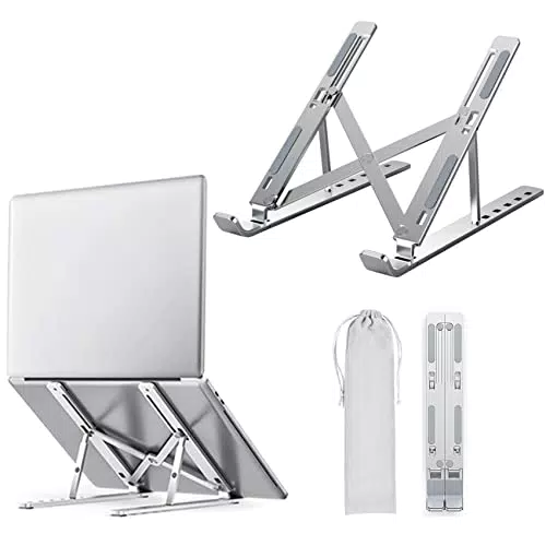 Supporto PC Portatile 10-15.6", Raffreddamento Pieghevole Supporto Laptop - Argento