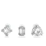 Swarovski Orecchini a Clip Millenia, Bianco, Placcato Rodio