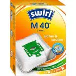 Swirl M40 - Sacchetti per aspirapolvere Miele, confezione da 4
