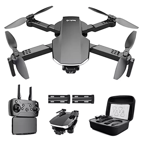 tech rc Drone con Telecamera 1080P Drone Professionale Pieghevole con Borsa Due Batterie di 26 Minuti Sospensione Altitudine Un Pulsante di Decollo/Atterraggio