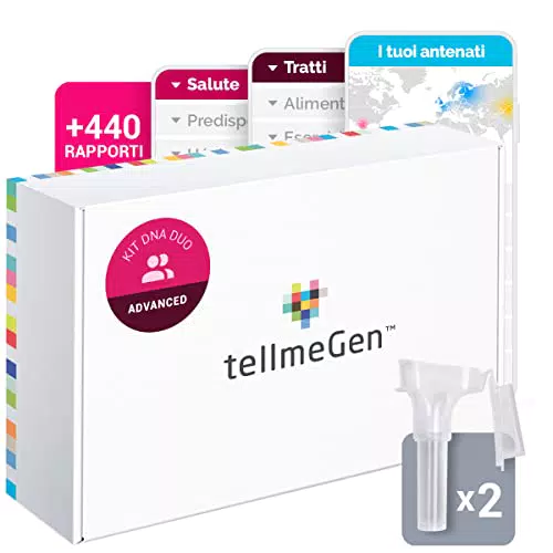 tellmeGen Test DNA Duo Advanced Quello che il tuo DNA dice di voi