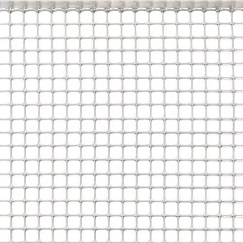 TENAX 62345501 Quadra 10 Bianco 1, 00 x 50 m, Rete Protettiva in Plastica per Cancelli e Recinzioni