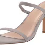 The Drop Avery - Sandali Con Tacco Alto A Due Cinturini da Donna, Grigio, 38.5