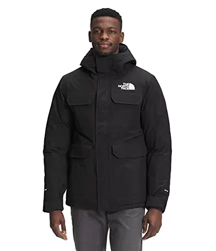 The North Face - Parka da Uomo con Motivo Mimetico Cypress, Nero, M