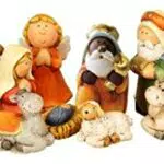 Timtina - Set di statuine per presepe, 11 pezzi