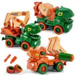TOEY PLAY Giocattolo escavatore, dumper, camion per cemento