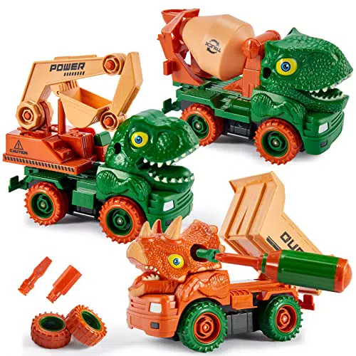 TOEY PLAY Giocattolo escavatore, dumper, camion per cemento