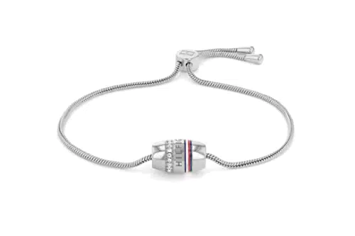 Tommy Hilfiger Jewelry Braccialetto A Catena da Donna In Acciaio Inossidabile Con Cristalli - 2780619