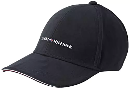 Tommy Hilfiger TH Corporate cap Coperchio, Black, One Size Uomo