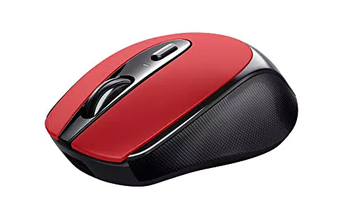 Trust Zaya Mouse wireless ricaricabile Rosso