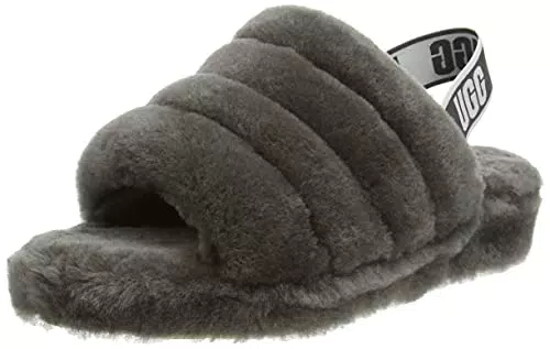 UGG Fluff Yeah Slide, Ciabatte, Donna, Grigio