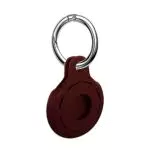 ULUQ Custodia Protettiva in Silicone Compatibile con AirTags, bordeaux