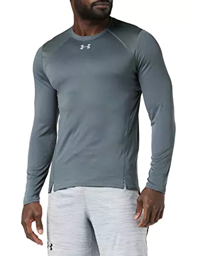 Under Armour Qualifier Maglia a Maniche Lunghe, Uomo, Grigio, XL