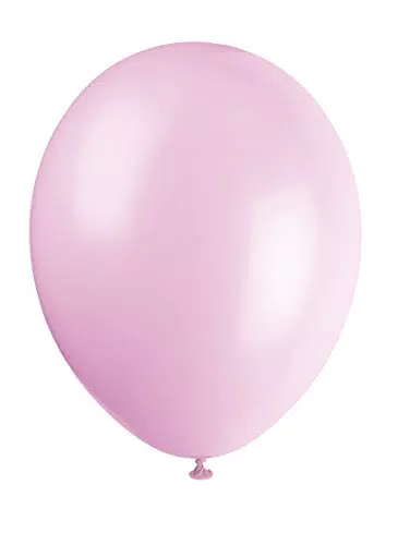 Unique Party 80015 - Palloncini in Lattice Rosa Polvere da 30cm, Confezione da 10