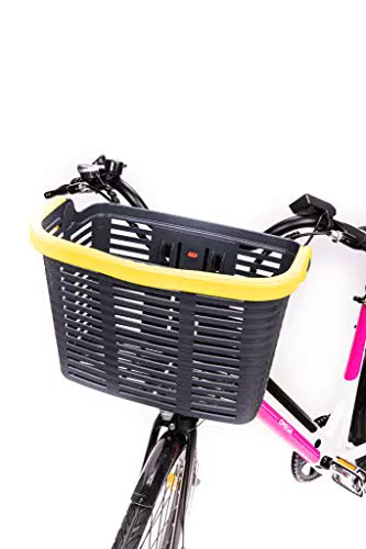 Urban Prime Cestino Bici, Nero e Giallo