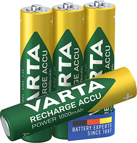 VARTA Batterie ricaricabili AAA Rechargeable Ready2Use precaricata Micro Ni-Mh