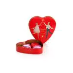 Venchi - Festa della Mamma - Confezione in Latta a Forma di Cuore con Cioccolatini al Latte e Fondenti 75%