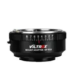 VILTROX NF-FX1 - Adattatore per montaggio obiettivo messa a fuoco manuale per obiettivo serie Nikon G/F/AI/S/D su fotocamera mirrorless Fuji X-Mount con apertura regolabile
