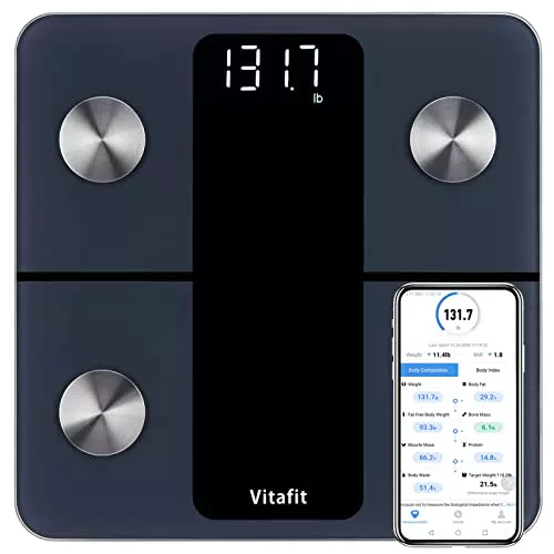 Vitafit Bilancia Pesapersone Professionale smart, Nero