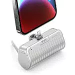 Mini Power Bank 5000mAh, Argento