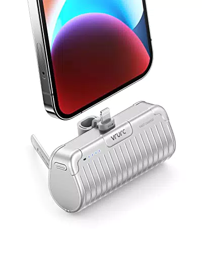 Mini Power Bank 5000mAh, Argento